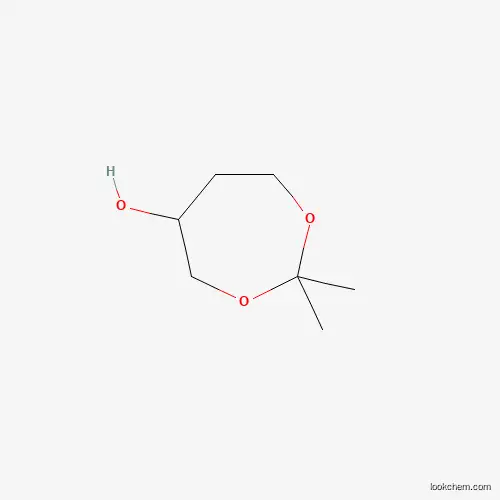 Molecular Structure of 141509-49-1 (2,2-Dimethyl-1,3-dioxepan-5-ol)