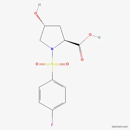 Molecular Structure of 1613637-25-4 ((2S,4R)-1-(4-fluorobenzenesulfonyl)-4-hydroxypyrrolidine-2-carboxylic acid)