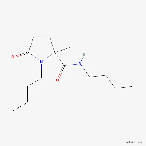 Molecular Structure of 187999-68-4 (N,1-Dibutyl-2-methyl-5-oxo-2-pyrrolidinecarboxamide)