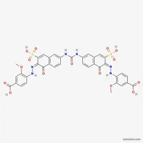 4-({6-[(N-{6-[(4-CARBOXY-2-METHOXYPHENYL)DIAZENYL]-5-HYDROXY-7-SULFO(2-NAPHTHYL)}CARBAMOYL)AMINO]-1-HYDROXY-3-SULFO(2-NAPHTHYL)}DIAZENYL)-3-METHOXYBENZOIC ACID