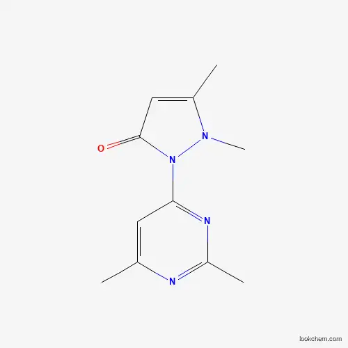 Molecular Structure of 23898-86-4 (Pyrazol-3-ON,2(26dime-4pyrimd)15dime)