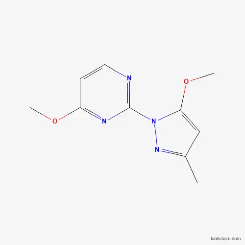 Molecular Structure of 23917-24-0 (Pyrimidine,2-(3ME-5meo-1pyrazol)4meo)