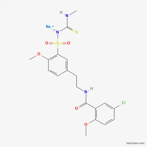 5-Chloro-2-methoxy-N-[2-[4-methoxy-3-(3-methylthioureidosulfonyl)phenyl]ethyl]benzamide sodium salt