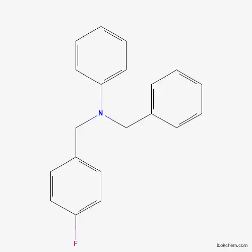 Molecular Structure of 308790-09-2 (4-Fluoro-N-phenyl-N-(phenylmethyl)benzenemethanamine)