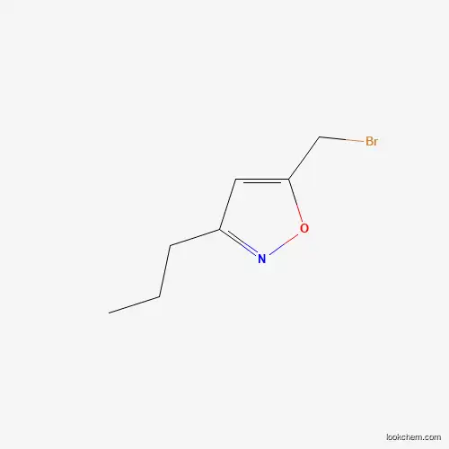 Molecular Structure of 36958-63-1 (5-(Bromomethyl)-3-propylisoxazole)