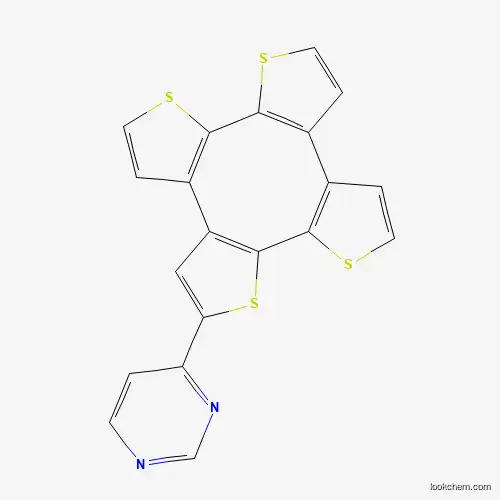 Molecular Structure of 51751-45-2 (Pyrimidine, 4-cycloocta[1,2-b:4,3-b':5,6-b'':8,7-b''']tetrathien-2-yl-)