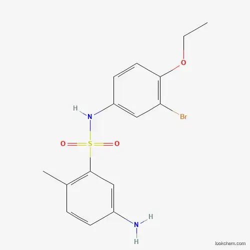 Molecular Structure of 554407-03-3 (5-amino-N-(3-bromo-4-ethoxyphenyl)-2-methylbenzene-1-sulfonamide)