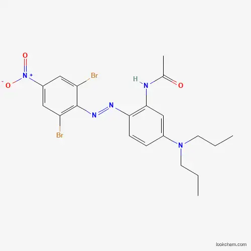Molecular Structure of 56935-80-9 (N-[2-[2-(2,6-Dibromo-4-nitrophenyl)diazenyl]-5-(dipropylamino)phenyl]acetamide)