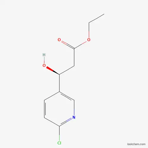 3-Pyridinepropanoic acid, 6-chloro-b-hydroxy-, ethyl ester, (bS)-