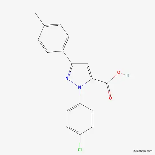 Molecular Structure of 618102-10-6 (1-(4-Chlorophenyl)-3-(4-methylphenyl)-1H-pyrazole-5-carboxylic acid)