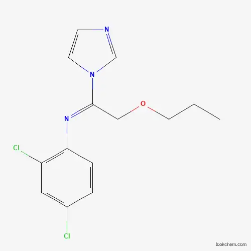 Molecular Structure of 68694-12-2 (2,4-Dichloro-N-[1-(1H-imidazol-1-yl)-2-propoxyethylidene]benzenamine)