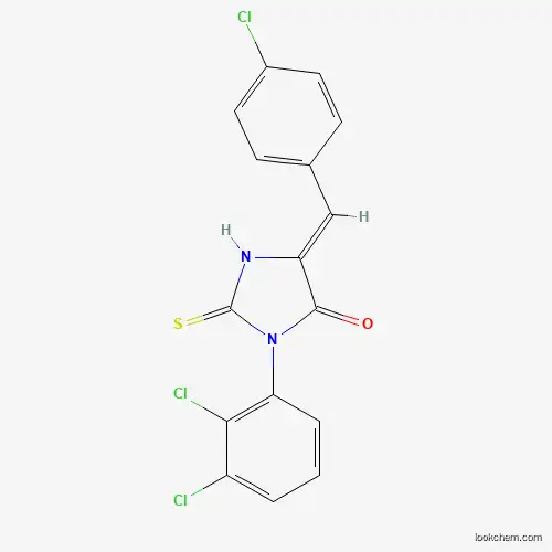Molecular Structure of 723332-71-6 (5-[(4-Chlorophenyl)methylidene]-3-(2,3-dichlorophenyl)-2-sulfanylideneimidazolidin-4-one)