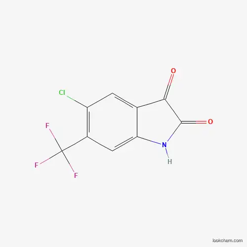 Molecular Structure of 74396-75-1 (5-Chloro-6-trifluoromethylisatin)