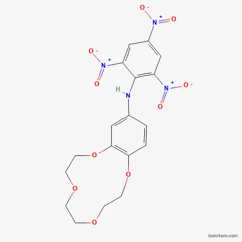 Molecular Structure of 78554-69-5 (2,3,5,6,8,9-Hexahydro-N-(2,4,6-trinitrophenyl)-1,4,7,10-benzotetraoxacyclododecin-12-amine)