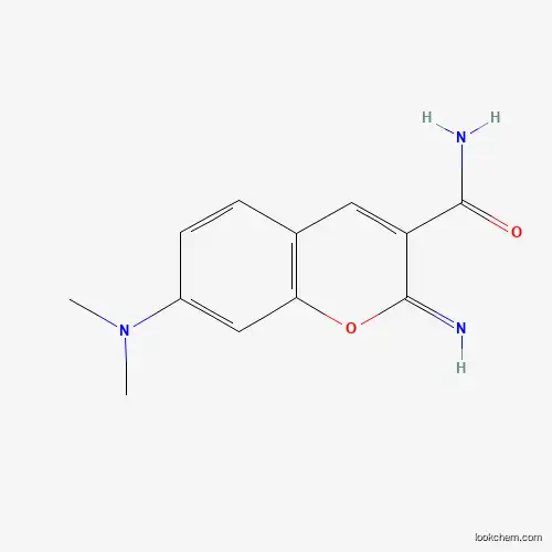 Molecular Structure of 79604-92-5 (7-(Dimethylamino)-2-imino-2H-1-benzopyran-3-carboxamide)