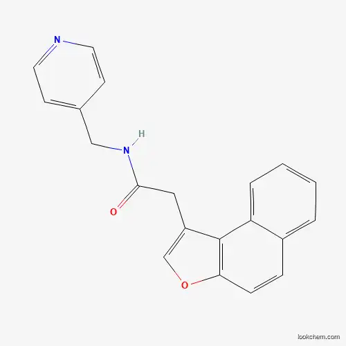 Molecular Structure of 848070-25-7 (N-(4-Pyridinylmethyl)naphtho[2,1-b]furan-1-acetamide)