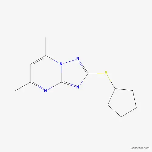 2-(Cyclopentylsulfanyl)-5,7-dimethyl[1,2,4]triazolo[1,5-a]pyrimidine