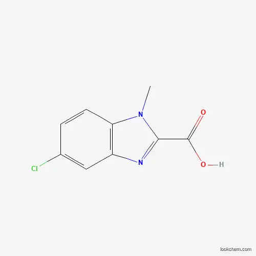 Molecular Structure of 947013-68-5 (5-Chloro-1-methyl-1H-benzoimidazole-2-carboxylic acid)