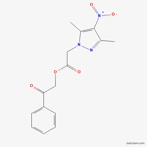 Molecular Structure of 956706-86-8 (Phenacyl 2-(3,5-dimethyl-4-nitropyrazol-1-yl)acetate)