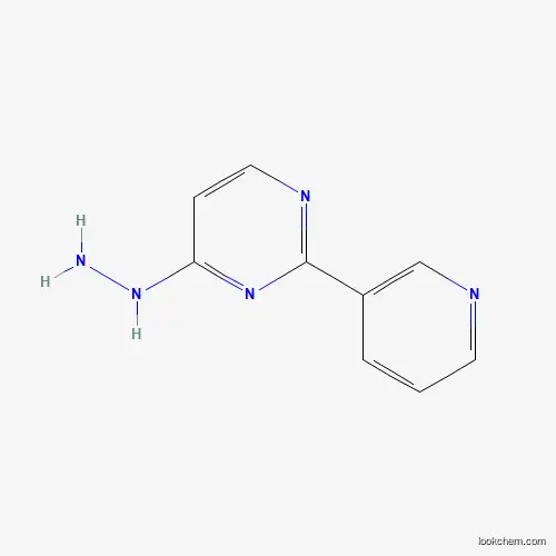 Molecular Structure of 97603-54-8 (4-Hydrazinyl-2-(3-pyridinyl)pyrimidine)
