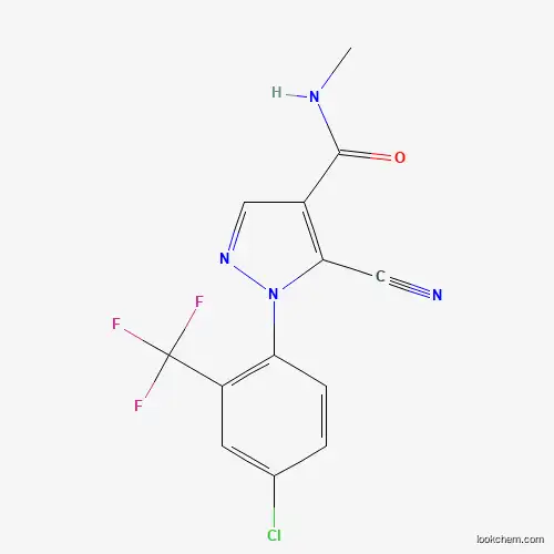 1H-Pyrazole-4-carboxamide, 1-[4-chloro-2-(trifluoromethyl)phenyl]-5-cyano-N-methyl-