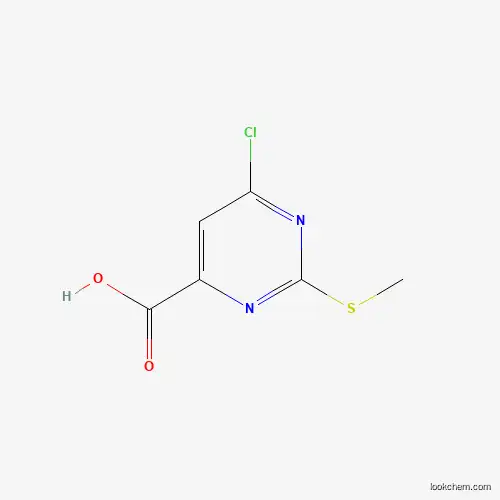 Molecular Structure of 99951-95-8 (6-Chloro-2-(methylthio)pyrimidine-4-carboxylic acid)