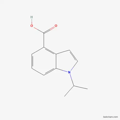 Molecular Structure of 1030423-99-4 (1-(propan-2-yl)-1H-indole-4-carboxylic acid)