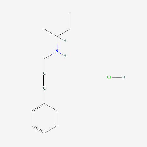Molecular Structure of 1051363-50-8 (N-(sec-Butyl)-3-phenyl-2-propyn-1-amine hydrochloride)