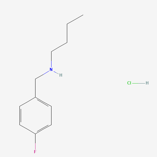Molecular Structure of 1158765-75-3 (N-(4-Fluorobenzyl)-1-butanamine hydrochloride)
