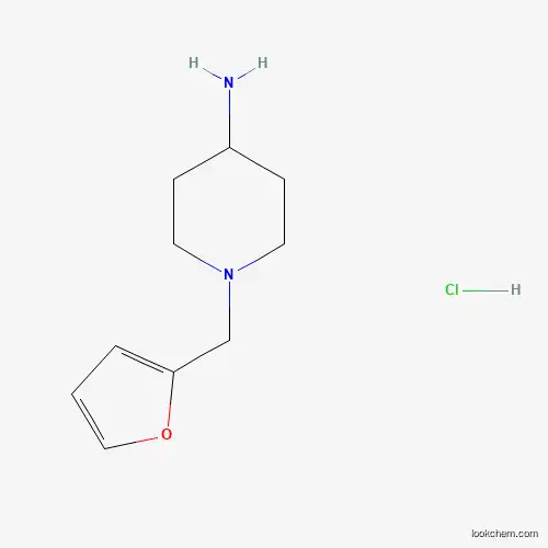 Molecular Structure of 1185293-46-2 (1-[(Furan-2-yl)methyl]piperidin-4-amine hydrochloride)