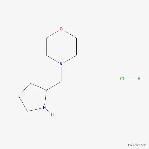 Molecular Structure of 1220035-93-7 (4-(Pyrrolidin-2-ylmethyl)morpholine hydrochloride)