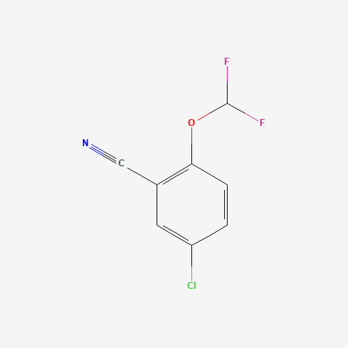Molecular Structure of 1261776-08-2 (5-Chloro-2-(difluoromethoxy)benzonitrile)