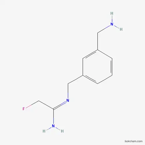 Molecular Structure of 180001-35-8 (N-[[3-(Aminomethyl)phenyl]methyl]-2-fluoroethanimidamide)