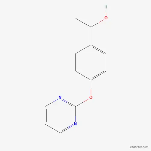 Molecular Structure of 182141-38-4 (1-[4-(Pyrimidin-2-yloxy)phenyl]ethanol)