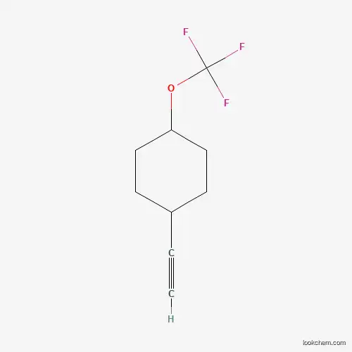Molecular Structure of 2231663-36-6 (trans-1-Ethynyl-4-(trifluoromethoxy)cyclohexane)