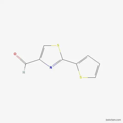 Molecular Structure of 256420-30-1 (2-(Thiophen-2-yl)-1,3-thiazole-4-carbaldehyde)
