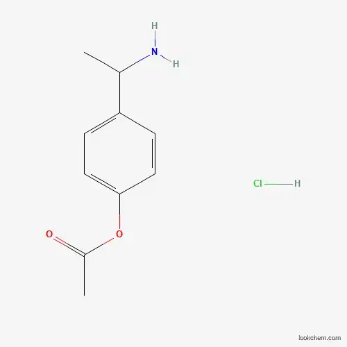 Phenol, 4-(1-aminoethyl)-, acetate (ester), hydrochloride