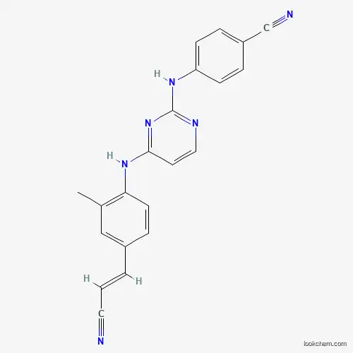 Molecular Structure of 500292-48-8 (4-[[4-[4-[(E)-2-cyanovinyl]-2-methyl-anilino]pyrimidin-2-yl]amino]benzonitrile)