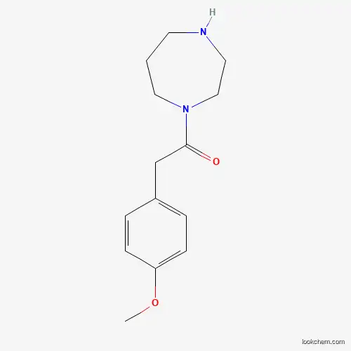 Molecular Structure of 815650-98-7 (1-(1,4-Diazepan-1-yl)-2-(4-methoxyphenyl)ethan-1-one)