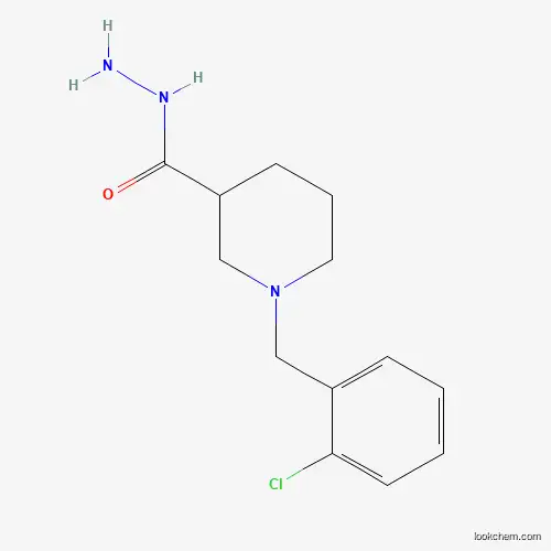 Molecular Structure of 832741-13-6 (1-(2-Chlorobenzyl)piperidine-3-carbohydrazide)