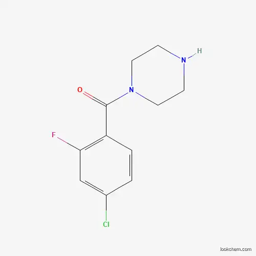Molecular Structure of 926227-66-9 (1-(4-Chloro-2-fluorobenzoyl)piperazine)