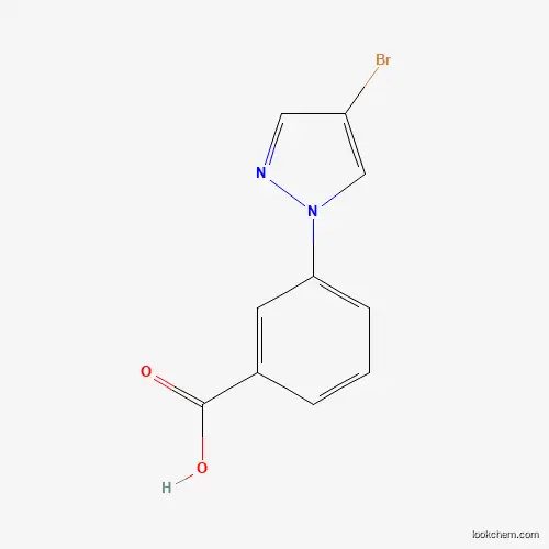 Molecular Structure of 926248-67-1 (3-(4-bromo-1H-pyrazol-1-yl)benzoic acid)
