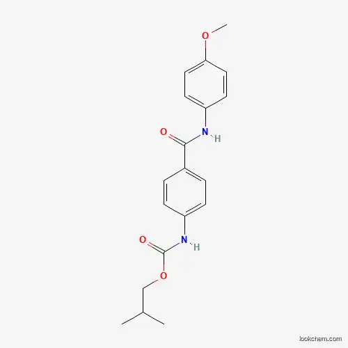 Molecular Structure of 949977-31-5 (2-Methylpropyl N-[4-[[(4-methoxyphenyl)amino]carbonyl]phenyl]carbamate)
