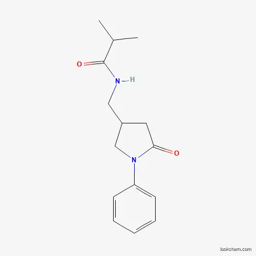 Molecular Structure of 954650-50-1 (2-Methyl-N-[(5-oxo-1-phenyl-3-pyrrolidinyl)methyl]propanamide)