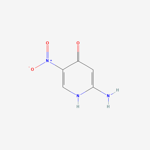 Molecular Structure of 1261269-83-3 (2-Amino-4-hydroxy-5-nitropyridine)