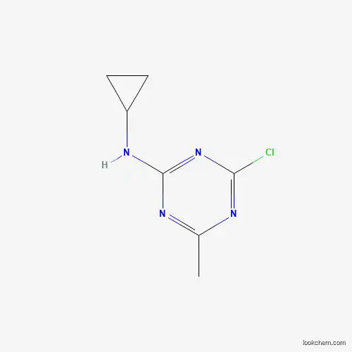 Molecular Structure of 148312-27-0 (1,3,5-Triazin-2-amine, 4-chloro-N-cyclopropyl-6-methyl-)