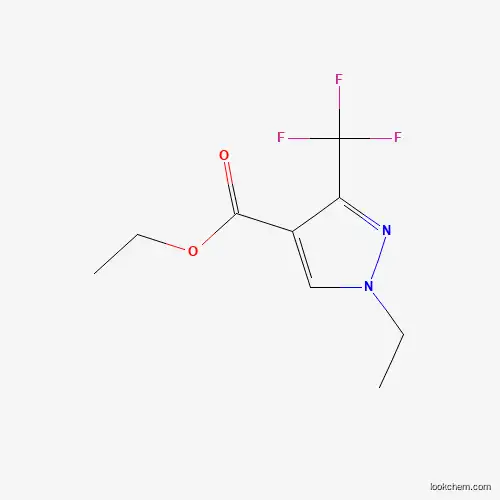 Molecular Structure of 155377-12-1 (4-Ethoxycarbonyl-1-ethyl-3-trifluoromethylpyrazole)