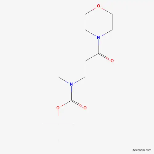 Molecular Structure of 124072-62-4 (4-(N-t-butoxycarbonyl-N-methyl-beta-alanyl)morpholine)