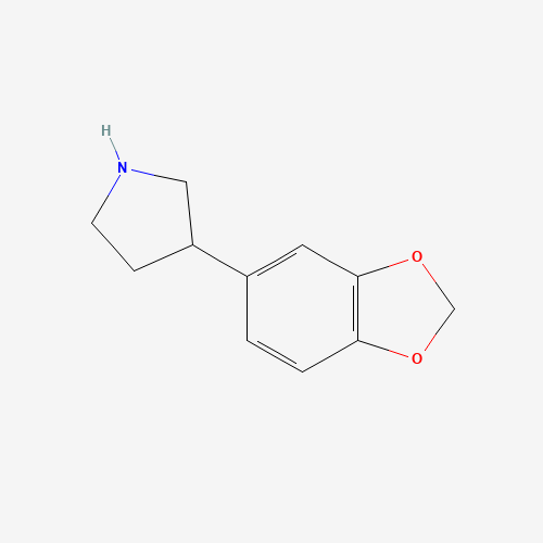 Molecular Structure of 1082806-61-8 (3-(Benzo[d][1,3]dioxol-5-yl)pyrrolidine)