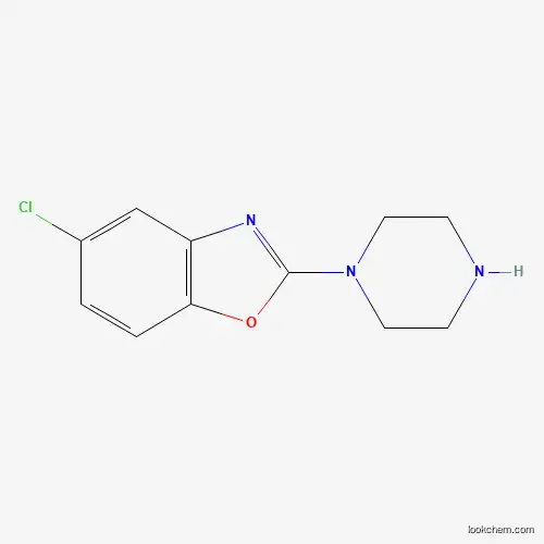Molecular Structure of 1431966-42-5 (5-Chloro-2-piperazin-1-yl-1,3-benzoxazole)